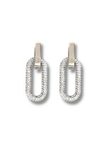 Zatthu Jewelry - N21AW397 - Idel oorbellen met zirkonia hanger