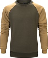 Trui/sweater dames/heren Groen Fleece  M