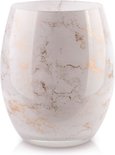 Cristie Vaas Wit Marmer - Hoogte 20 cm
