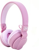 Louise & Mann Draadloze Over-Ear Kinderkoptelefoon - Bluetooth Koptelefoon voor Kinderen - Mit Microfoon (Roze)