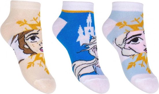 Frozen enkelsokken - sokken - enkelsokjes - 3 paar - maat 23/26