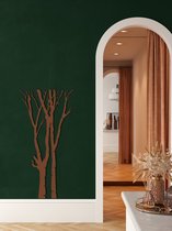 Wanddecoratie | Boom / Tree   | Metal - Wall Art | Muurdecoratie | 2 panelen wandversieringen | Woonkamer |Bronze| 87x175cm