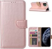 Iphone 11 - BOOK CASE - hoesje met pashouder - rose gold