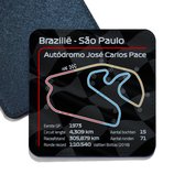 ILOJ onderzetter - Formule 1 circuit - Brazilië - São Paulo - Autódromo José Carlos Pace - 2022 - vierkant