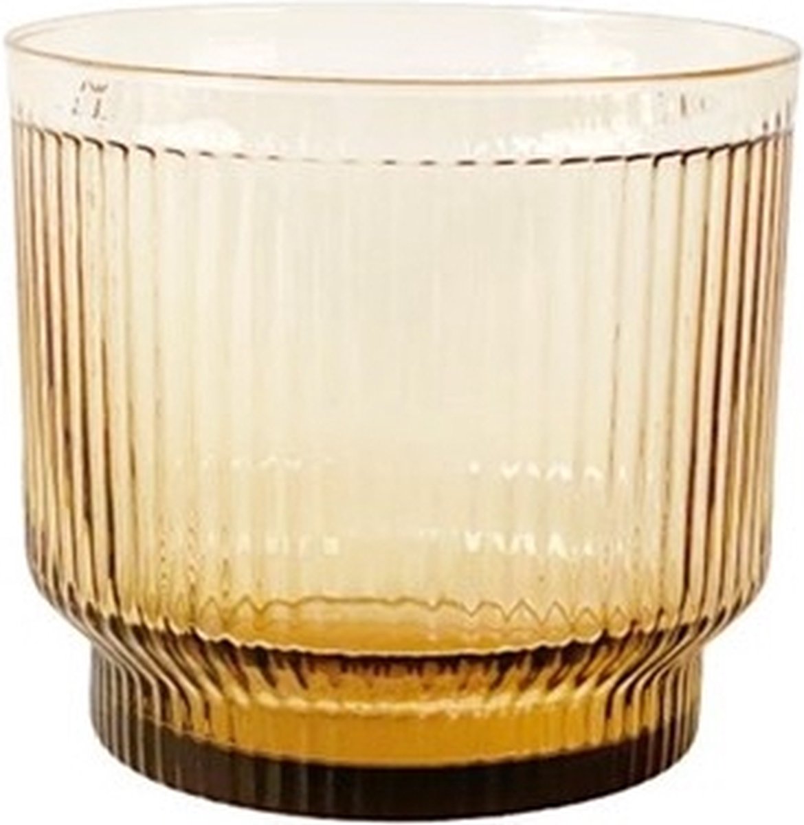 XLBoom Lima Schaal Large - Rond - Glas - Licht Amber - Ø 21 cm