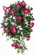 Kunstplant Petunia Donkerroze - L 50cm - Terra sierpot - Mica Decorations
