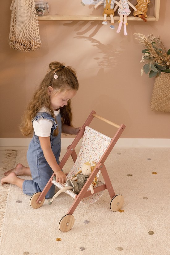Lit de poupée en bois FSC avec Textiles - Little Dutch – Comptoir