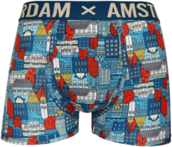 Amsterdam - Boxers - Homme - 5 pièces - 5 jolis imprimés différents - Taille L