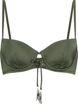 Hunkemöller Dames Badmode Voorgevormde beugel bikinitop Lucia  - Groen - maat E65