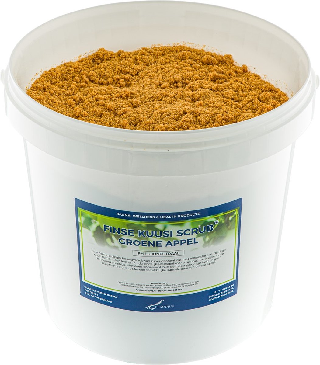 Goedkoopste Kuusi Scrub Groene Appel 10 liter - Hydraterende Lichaamsscrub
