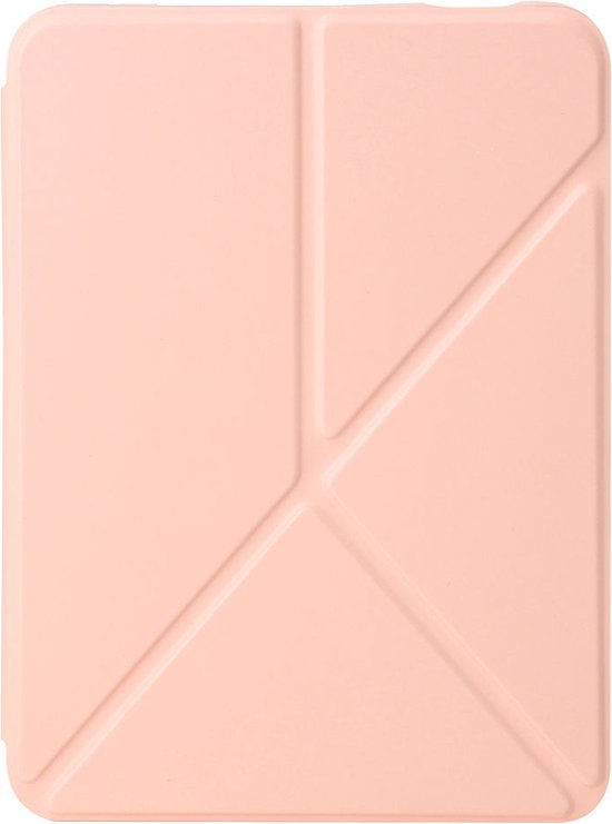 Shop4 - iPad mini (2021) Hoes - Origami Smart Book Cover Roze