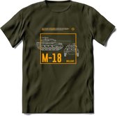 M18 Hellcat leger T-Shirt | Unisex Army Tank Kleding | Dames / Heren Tanks ww2 shirt | Blueprint | Grappig bouwpakket Cadeau - Leger Groen - S