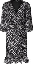 Vero Moda VMCHI 3/4 SHORT DRESS WVN GA Dames Jurk Black - Maat M