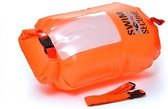 drybag Window 37 x 16 cm unisex 28 liter oranje