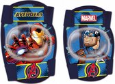 beschermset Avengers junior foam blauw 4-delig maat S