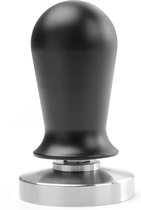 Veluw® Koffie Tamper met Veer - RVS met Aluminium Handvat - Ø5,8x(H)10cm