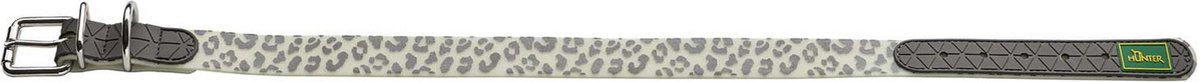 Hunter Halsband Convenience Reflect Wit&Reflectie - Hondenhalsband - 45 cm