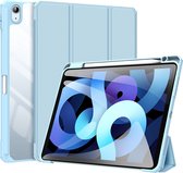 Dux Ducis - Housse pour tablette adaptée à Apple iPad Air 2022 - 10,9 pouces - Série Toby - Fonction Sleep/Réveil automatique - Tri-Fold Book Case - Blauw