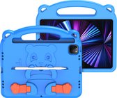 Dux Ducis - Tablet hoes geschikt voor iPad Air 10.9 2022 - Schokbestendige case met handvat en standaard - Panda Series - Licht Blauw