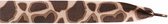 schoenveters Giraffe 130 x 2,5 cm katoen bruin