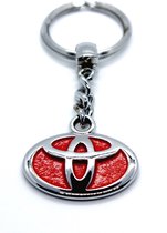 Toyota Sleutelhanger Metalen | Toyota Logo | Keychain Toyota | Red Color
