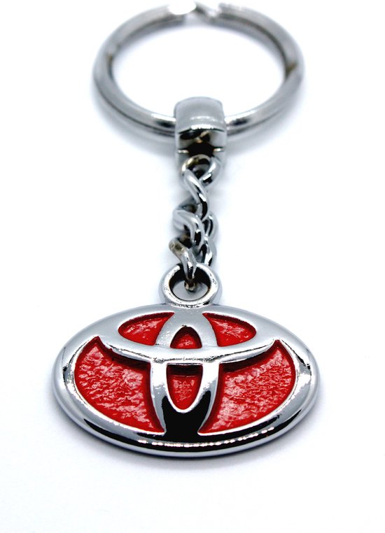 Toyota Sleutelhanger Metalen Toyota Logo Keychain Toyota Red Color