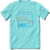 Stug 3 Tank Destroyer leger T-Shirt | Unisex Army Tank Kleding | Dames / Heren Tanks ww2 shirt | Blueprint | Grappig bouwpakket Cadeau - Licht Blauw - XL