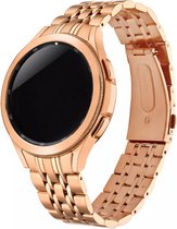 Fungus - Smartwatch bandje - Geschikt voor Samsung Galaxy Watch 6 (incl. Classic), Watch 5 (incl. Pro), Watch 4 - Horloge - Metaal - Fijn - Rosegoud