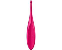 Satisfyer, oplegvibrator, tip vibrator, 'Twirling Fun', 17,5 cm, waterdicht, oplaadbaar, lichaamsvriendelijke siliconen