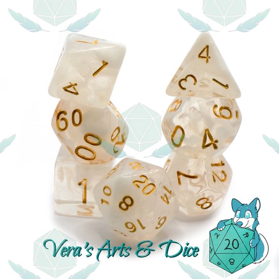 FONVGOGO DND dobbelstenen set beweegbare drakenoog hars dungeons en
