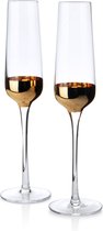 Champagne Glazen - Set Van 2 - Goud