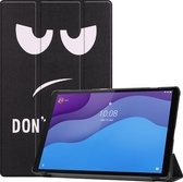 Case2go - Tablet hoes & Screenprotector geschikt voor Lenovo Tab M10 (TB-X306F) - 10.1 Inch - Auto Wake/Sleep functie - Don't touch me