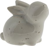 Storefactory stina konijn nature - Pasen - keramiek - 9 centimeter x 6 centimeter x 8 centimeter