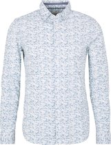 Tom Tailor Lange mouw Overhemd - 1029804 Blauw (Maat: L)