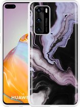Huawei P40 Hoesje Liquid Marble Designed by Cazy