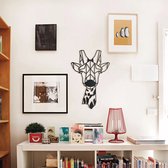 BT Home - Geometrische Wanddecoratie - wandecoratie woonkamer - 38x50 - Giraffe - Dieren - Hout - Wall Art - Muurdecoratie - Woonkamer Natuurlijk - Wanddecoratie Industrieel - Cade