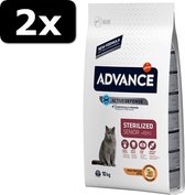 2x ADVANCE CAT STERILIZED 10+ 10KG