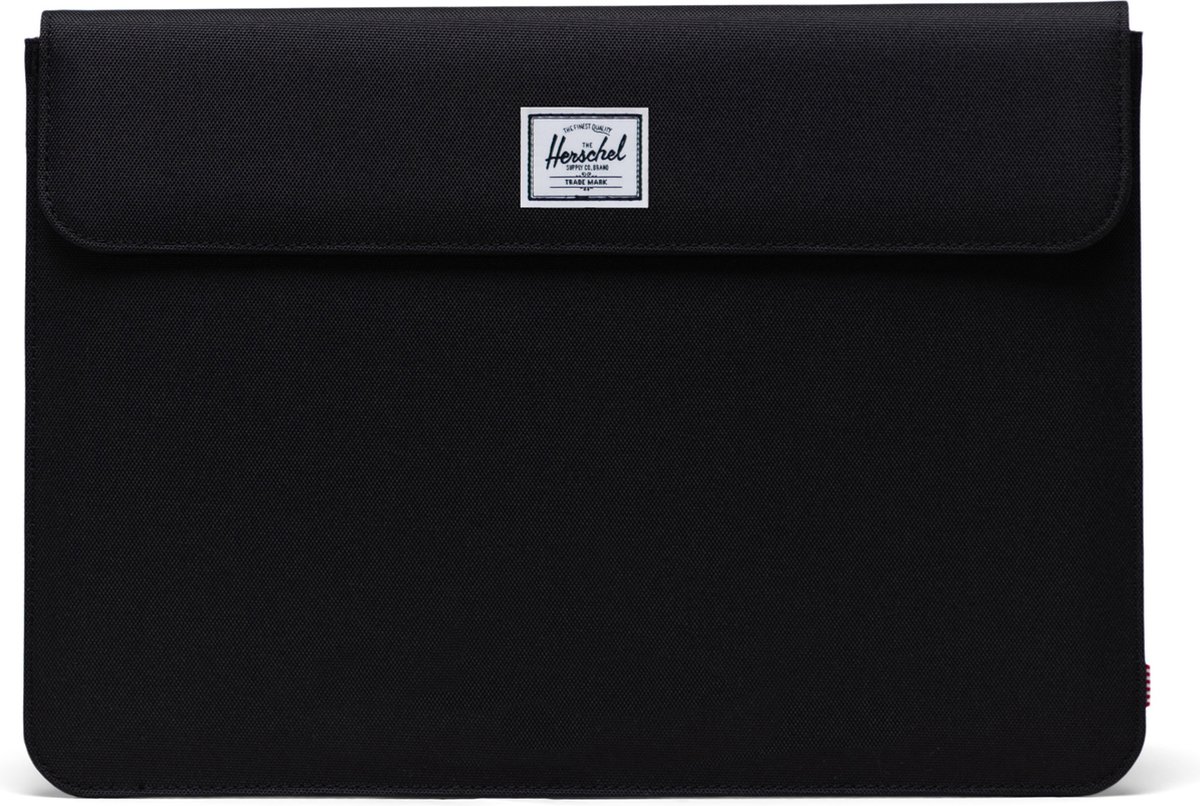 Spokane Sleeve 14 Inch - Black / Tijdloze laptophoes met magnetische sluiting & fleece voering - voor Macbook - Thinkpad / Beperkte Levenslange Garantie / Zwart