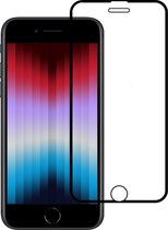 iPhone SE 2022 Screenprotector Glas 3D Zwart - Screenprotector iPhone SE 2022 Full Cover