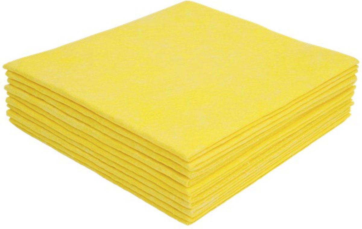Goedkoopste Huishouddoekjes – 20 Stuks – 38 x 40 cm – Geel – Schoonmaakdoekjes – Gele Schoonmaak Doekjes – Schoonmaakdoeken – Schoonmaak – Schoonmaakspullen – Wasbaar – Huishouden Schoonmaken – Huishoudelijke Artikelen