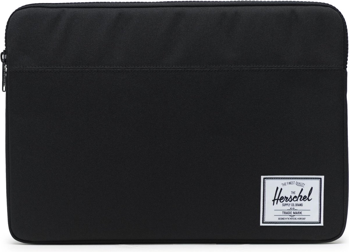 Anchor Sleeve 15-16 Inch - Black / Tijdloze laptophoes met ritssluiting & fleece voering - voor Macbook - Thinkpad / Beperkte Levenslange Garantie / Zwart