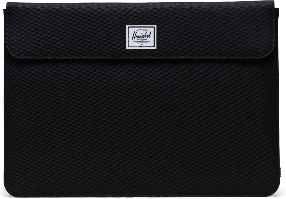 Spokane Sleeve 15-16 Inch - Black / Tijdloze laptophoes met magnetische sluiting & fleece voering - voor Macbook - Thinkpad / Beperkte Levenslange Garantie / Zwart