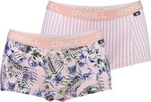 O'Neill Dames Shorty 2-pack Floral Pink - M