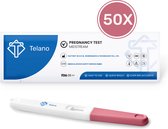 Telano 50 stuks Zwangerschapstest Midstream Vroeg - Gevoelig