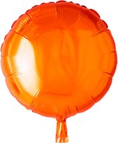 Folieballon Rond Oranje 45CM | Helium Geschikt | Ronde | Ballonnen | We Fiesta Party