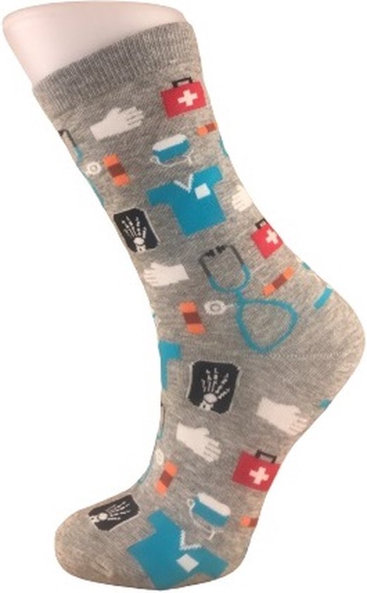 Sokken X-ray grijs - Happy nurse socks - Verpleegkundige sokken