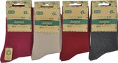 Intersocks - 8 paar BIO KATOEN - maat 35/38 - NAADLOOS - effen roze, beige & grijs