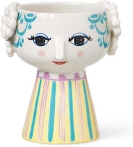 Bjorn Wiinblad Eva kandelaar H9.5cm D8cm lichtblauw