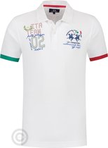 La Martina Poloshirt Pique Italia, optisch wit (4XL)