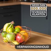 Chefarone Fruitmand Metaal - Fruitschaal - Groentemand - Opberger - Echt Hout - Koper